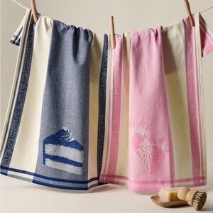 Anthropologie Ariane Jacquard Dish Towels | Set of 2 | NWT